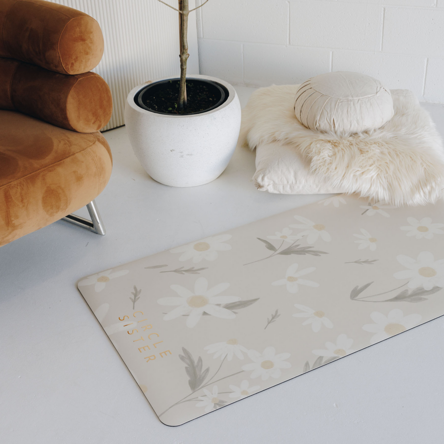 PAPER DAISIES - PREMIUM YOGA MAT