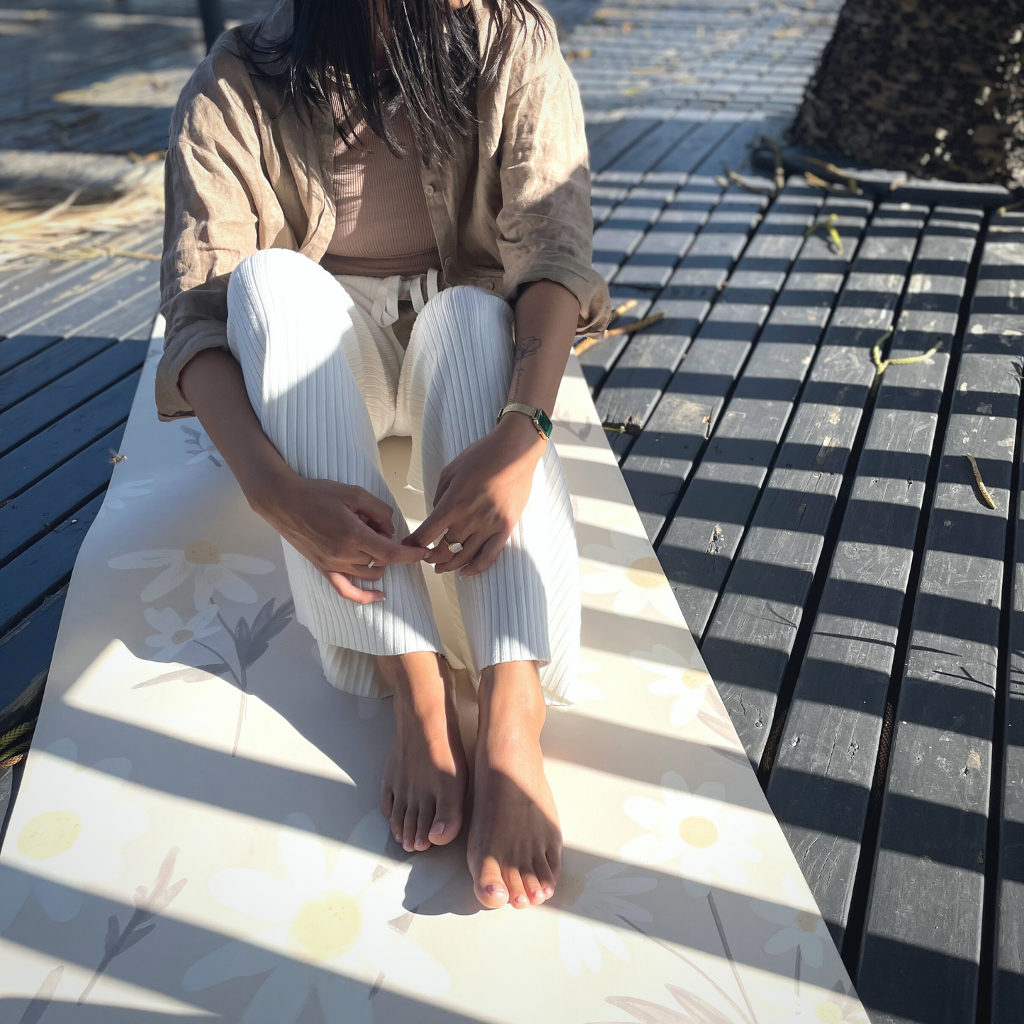 PAPER DAISIES - PREMIUM YOGA MAT