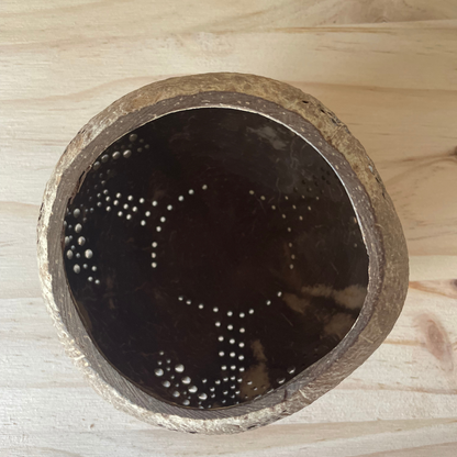 COCONUT TEALIGHT HOLDER - ALOHA PALM TREE